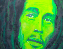 Painting Bob Marley